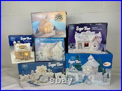 Precious Moments Sugar Town Christmas Figurine Lot 6 Complete Sets + 34 Pieces