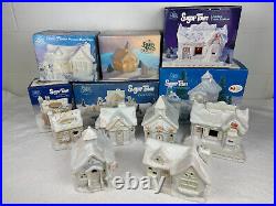 Precious Moments Sugar Town Christmas Figurine Lot 6 Complete Sets + 34 Pieces