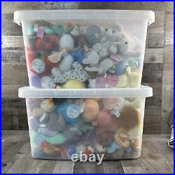 Precious Moments Tender Tails By Enesco Lot of 100 Collectible Plush And Totes