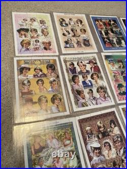 Princess Diana Stamp Lot (37 Sets) Unused All With COA's Collectible Stamps