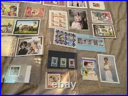 Princess Diana Stamp Lot (37 Sets) Unused All With COA's Collectible Stamps