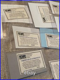 Princess Diana Stamp Lot (37 Sets) Unused All With COA's Collectible Stamps