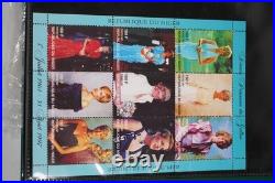 Princess Dianna Collection Of 34 Sheets All Mint Never Hinged Stored In Album