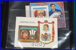Princess Dianna Collection Of 34 Sheets All Mint Never Hinged Stored In Album