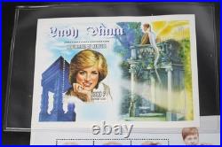 Princess Dianna Collection Of 34 Sheets All Mint Never Hinged Stored In Album