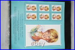 Princess Dianna Collection Of 34 Sheets All Mint Never Hinged Stored In Album