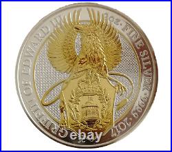Queens Beasts All together 11 Gilded Silver 2 Oz Collection Boxed