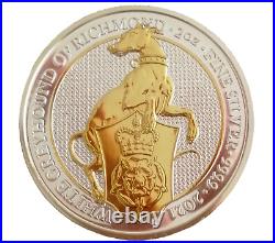 Queens Beasts All together 11 Gilded Silver 2 Oz Collection Boxed