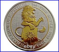 Queens Beasts All together 11 Gilded Silver 2 Oz Collection Boxed