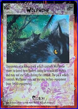 RAGE COLLECTIBLE CARD GAME CCG ULTRA-RARE FOIL WOLFHOME REALM=BEST+MINTUnplayed