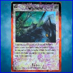 RAGE COLLECTIBLE CARD GAME CCG ULTRA-RARE FOIL WOLFHOME REALM=BEST+MINTUnplayed