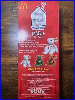 RARE 1999 TY Beanie Babies Collection Ronald McDonalds house All 4 Mint