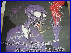 RARE 2 POSTER LOT Tool ADELAIDE AUSTRALIA 2013 tour Signed by all four members