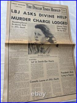 RARE, All Original Prints/self collected JFK Assasination News Collection Lot