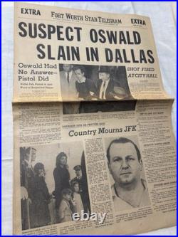 RARE, All Original Prints/self collected JFK Assasination News Collection Lot RARE, All Original Prints/self collected JFK Assasination News Collection Lot