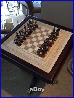 RARE Franklin Mint Raj Chess Set with COA crafted in Malaysia read all details