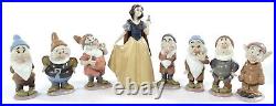 RARE -Lladro-Snow White and the Seven Dwarfs-all mint/box-$4465 value-two signed