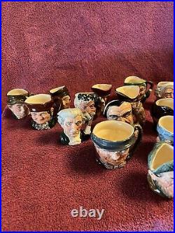 ROYAL DAULTON Toby Jug Collection, 14 Pieces, all mini characters ALL MINT! 
