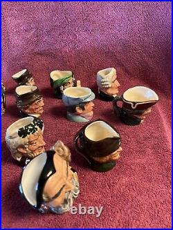 ROYAL DAULTON Toby Jug Collection, 14 Pieces, all mini characters ALL MINT! 