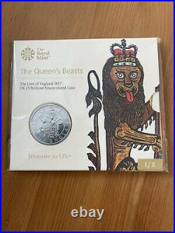 ROYAL MINT QUEENS BEASTS £5 Coin Collection All 10 Coin Pack Sealed