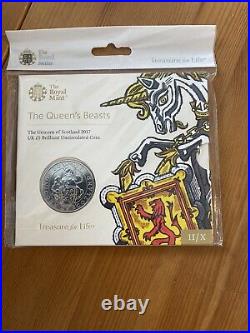 ROYAL MINT QUEENS BEASTS £5 Coin Collection All 10 Coin Pack Sealed