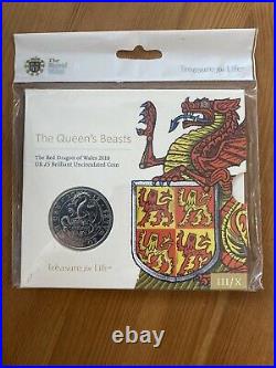 ROYAL MINT QUEENS BEASTS £5 Coin Collection All 10 Coin Pack Sealed