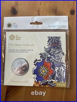 ROYAL MINT QUEENS BEASTS £5 Coin Collection All 10 Coin Pack Sealed