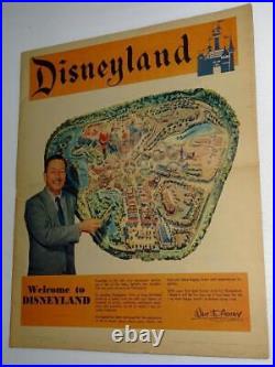 Rare 9.0/near Mint1955 Pre-opening Welcome To Disneylandpromotional Magazine