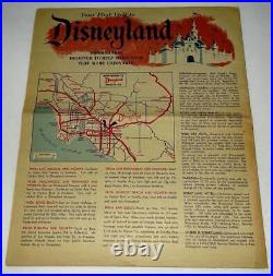 Rare 9.0/near Mint1955 Pre-opening Welcome To Disneylandpromotional Magazine