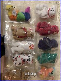 Rare Beanie Baby collection -lot of ten all new and mint condition