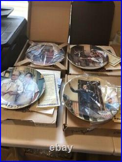 Rare Set 8 Hamilton Collection Honeymooners Collector Plates all in box mint