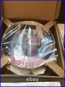 Rare Set 8 Hamilton Collection Honeymooners Collector Plates all in box mint