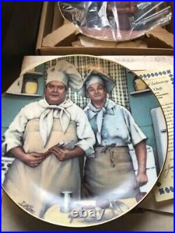 Rare Set 8 Hamilton Collection Honeymooners Collector Plates all in box mint