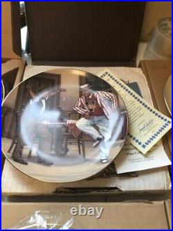 Rare Set 8 Hamilton Collection Honeymooners Collector Plates all in box mint