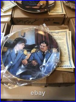 Rare Set 8 Hamilton Collection Honeymooners Collector Plates all in box mint