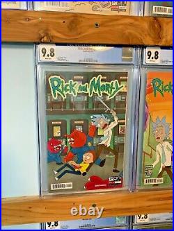 Rick and Morty 1-10 ALL CGC 9.8 set collection lot