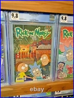 Rick and Morty 1-10 ALL CGC 9.8 set collection lot