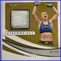 Rose Namajunas 45/99 Auto with Fighter Worn Patch 2021 Immaculate Collection Card