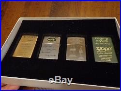Roseart Company Set Of 4 Zippo Lighters Mint In Box All 20/55 Limited Edition