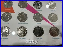 Royal Mint 2012 Olympic Coins & Pins Only Collection Mirror Finish COA Boxed