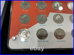 Royal Mint 2012 Olympic Coins & Pins Only Collection Mirror Finish COA Boxed