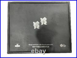 Royal Mint 2012 Olympic Coins & Pins Only Collection Mirror Finish COA Boxed