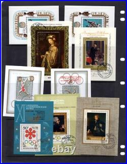 Russia 1970-1980 Large Collection Of 105 Souvenir Sheets, Mint & Used, All Nh
