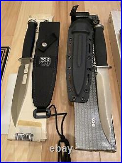 SOG Knife Collection, Rare Pieces, All Excellent Condition, Seki Japan
