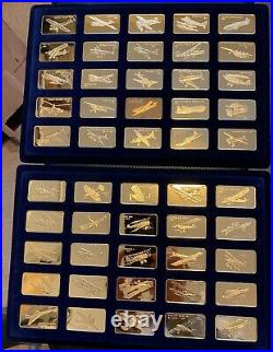 SO RARE! ALL DOCS! Franklin Mint Jane's Medallic 100 of World's Great Aircraft