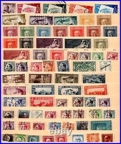 SPAIN 1862-1950s COLLECTION OF 400+ MINT & USED INCLUDES BLOCKS OF 4 ALL SCANNED