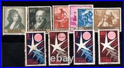 SPAIN 1862-1950s COLLECTION OF 400+ MINT & USED INCLUDES BLOCKS OF 4 ALL SCANNED
