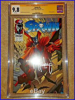 SPAWN #1 2 3 4 5 CGC 9.8 SS SIGNED McFARLANE LOT ALL NM/MT WHITE PAGES NEW SLABS