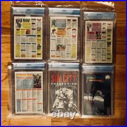 SPAWN Lot 1st 6 Comics #1,2,3,4,5,6 All CGC 9.8 NM/MT MCFARLANE JAMIE FOXX MOVIE