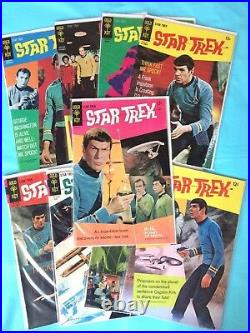 STAR TREK #1,2,3,4,5,6,7,8,9 LOT of 9! ALL F+ or better! Gold Key (1967)